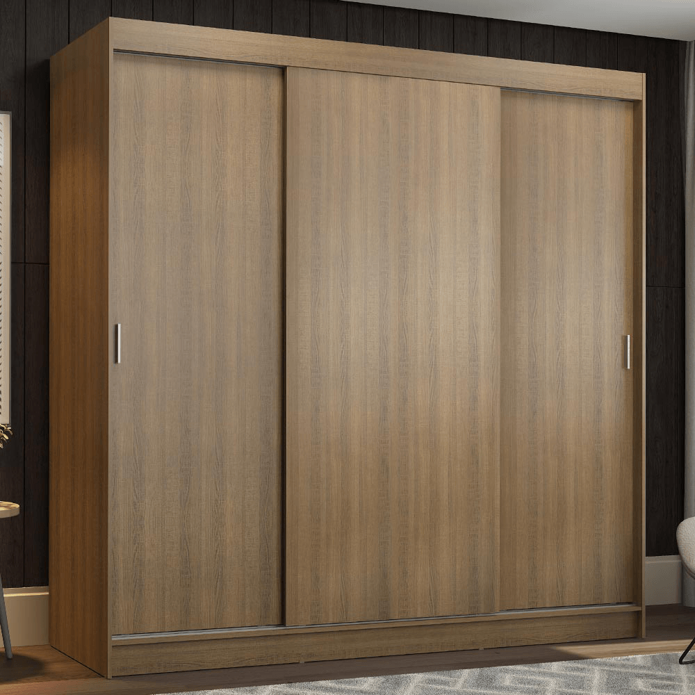 Placard Madesa Reno Puertas Corredizas 4 Cajones 205x180x54