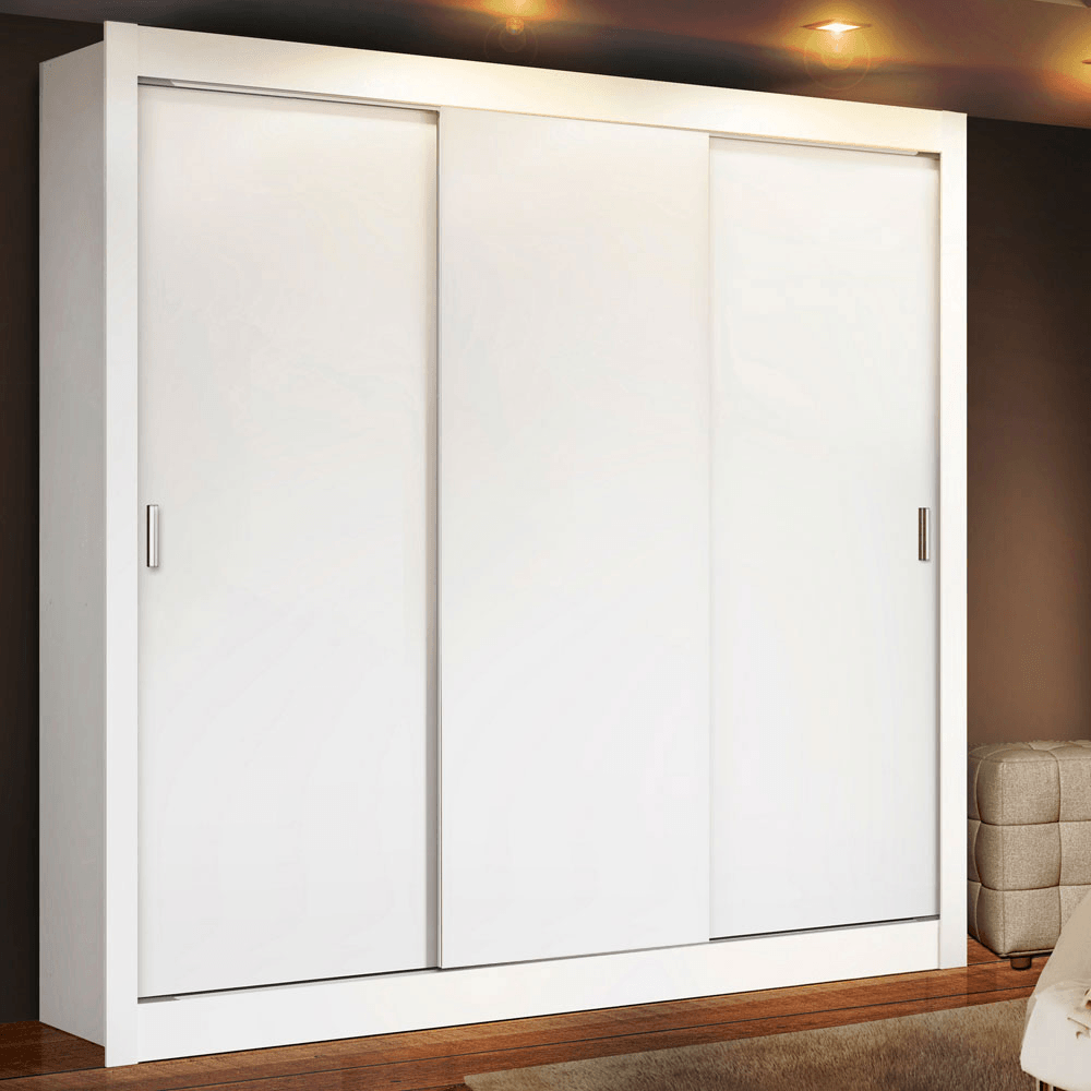 Placard Madesa Monaco 3 Puertas Corredizas 170x205x51 Cm