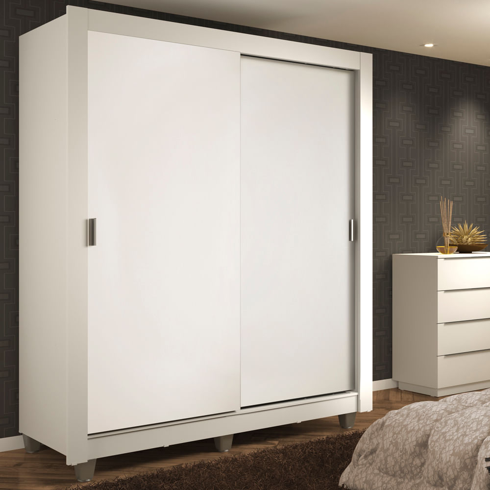 Placard Ropero Madesa Dallas 2 Puertas 2 Cajones Con Patas 1094092GCP