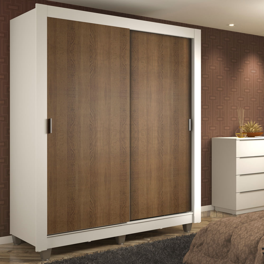 Placard Ropero Madesa Dallas 2 Puertas 2 Cajones Con Patas 10949B2GCP