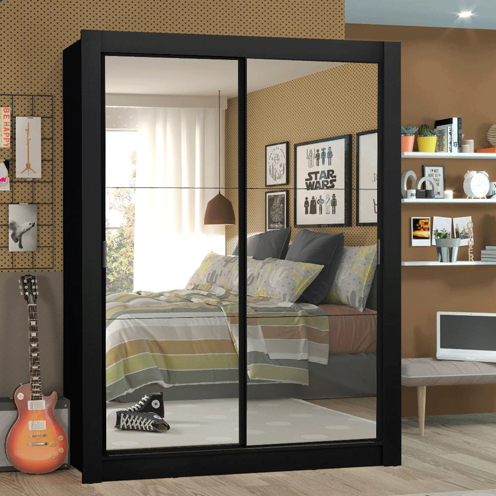 Placard Ropero Madesa Denver 2 Puertas Corredizas 2 Espejos 10948N2E