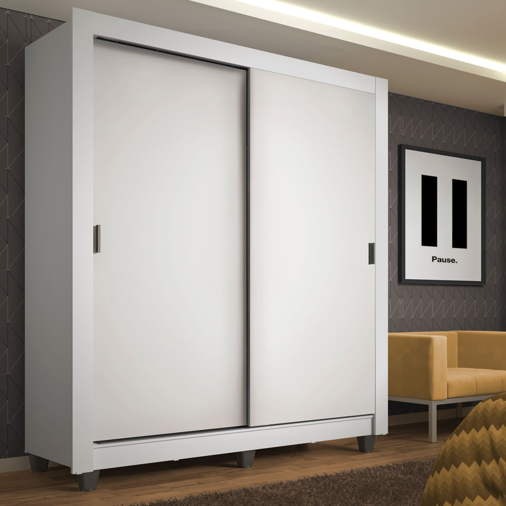 Placard Ropero Madesa Denver 2 Puertas Corredizas Con Patas 109409CP