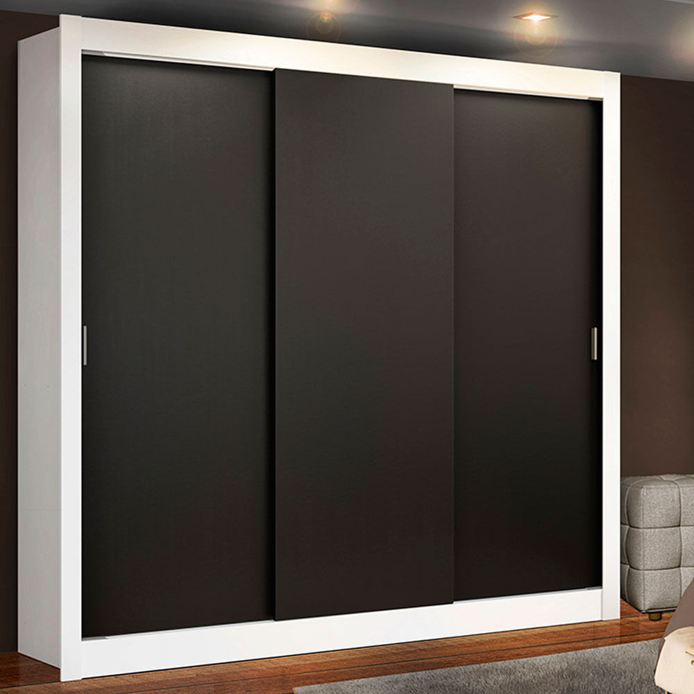 Placard Ropero Madesa Lyon 3 Puertas Corredizas 2 Cajones 1093732G