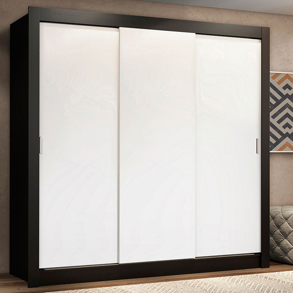 Placard Ropero Madesa Lyon 3 Puertas Corredizas 4 Cajones 1093774G