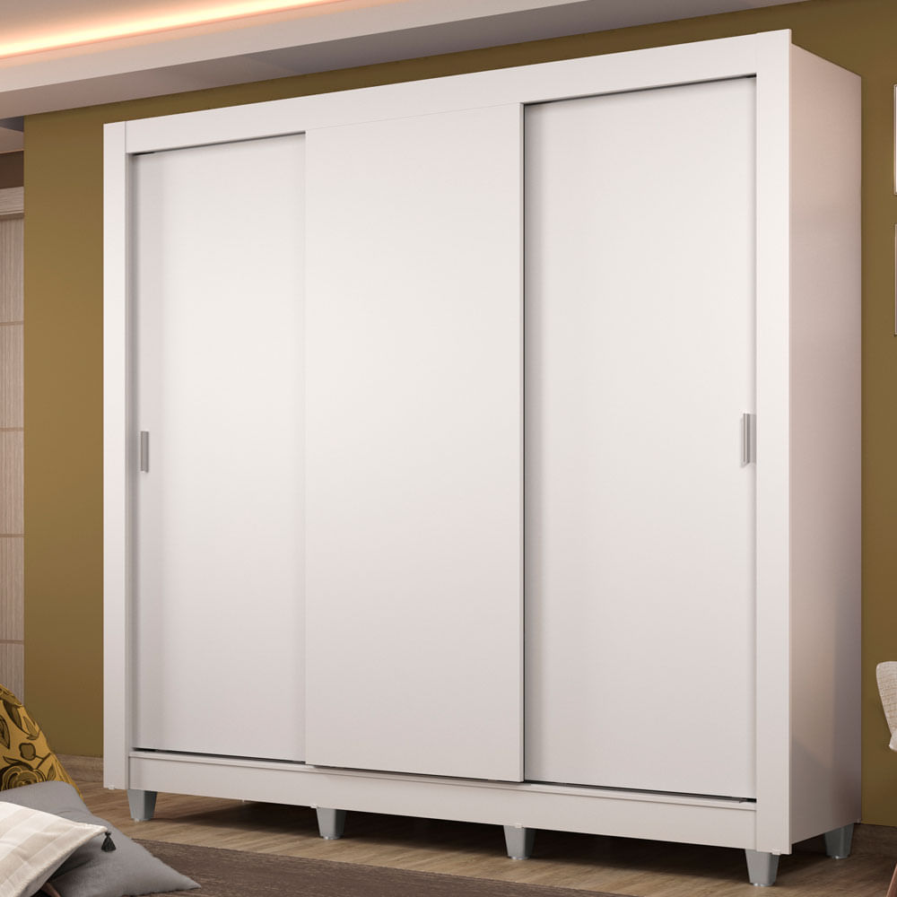 Placard Ropero Madesa Lyon 3 Puertas 4 Cajones Con Patas 1093094GCP