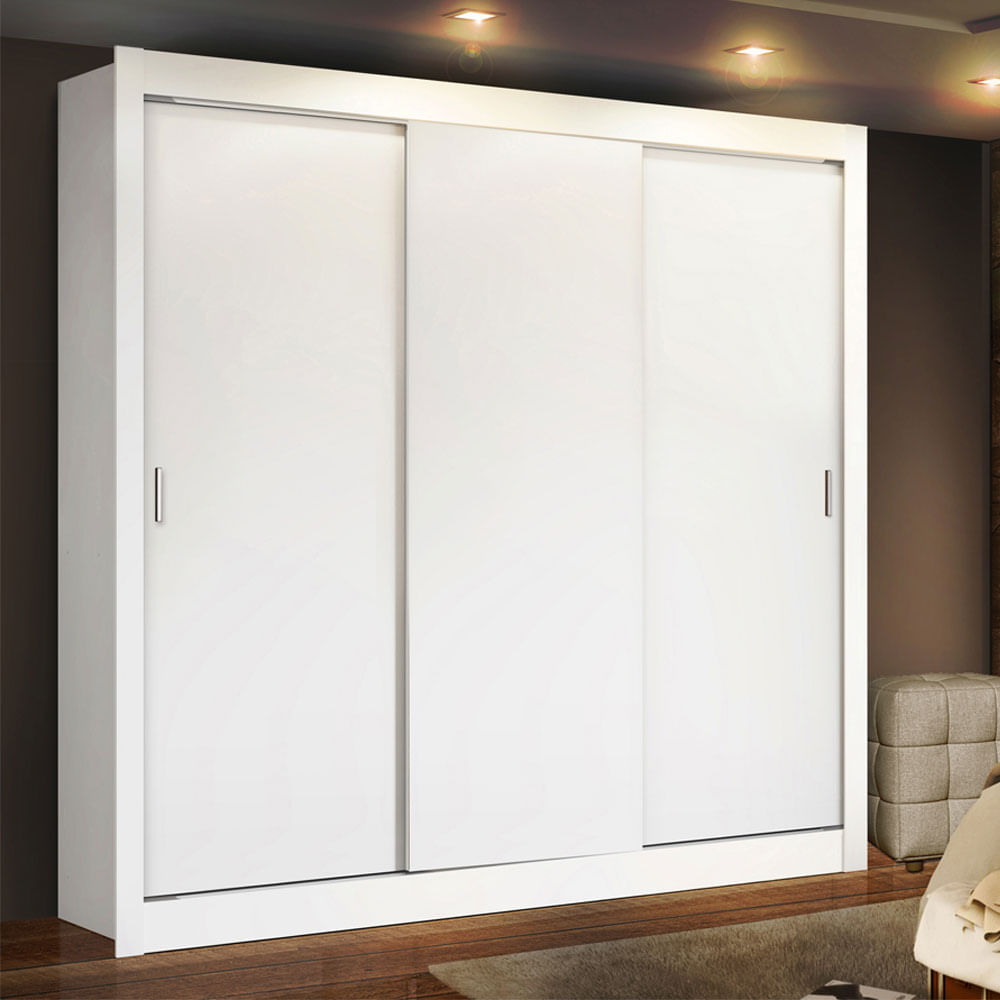 Placard Ropero Madesa Lyon 3 Puertas Corredizas 4 Cajones 1093094G