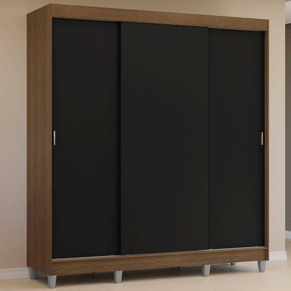 Placard Ropero Madesa Reno 3 Puertas corredizas con patas 10957KCP