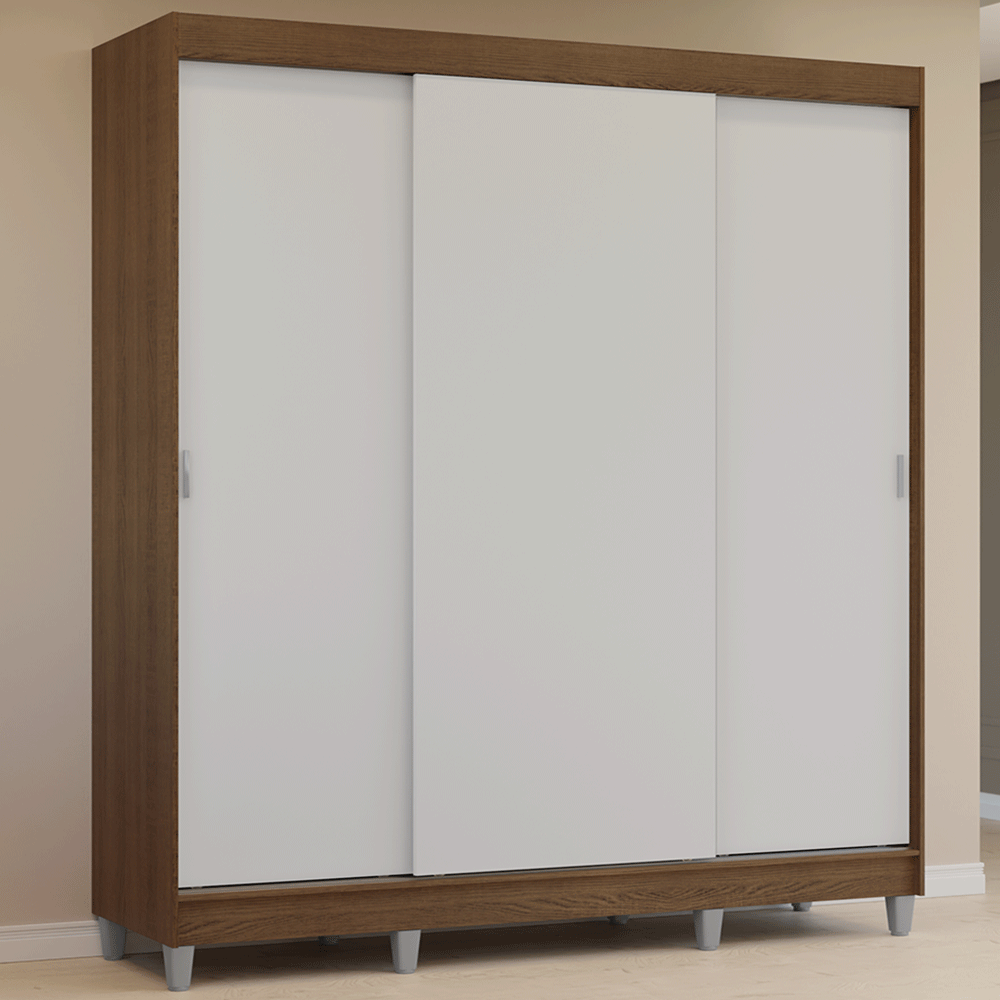 Placard Ropero Madesa Reno 3 Puertas corredizas con patas 10956ECP