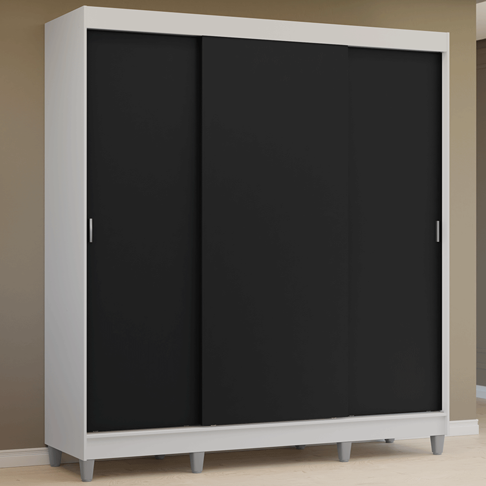 Placard Ropero Madesa Reno 3 Puertas corredizas con patas 109573CP