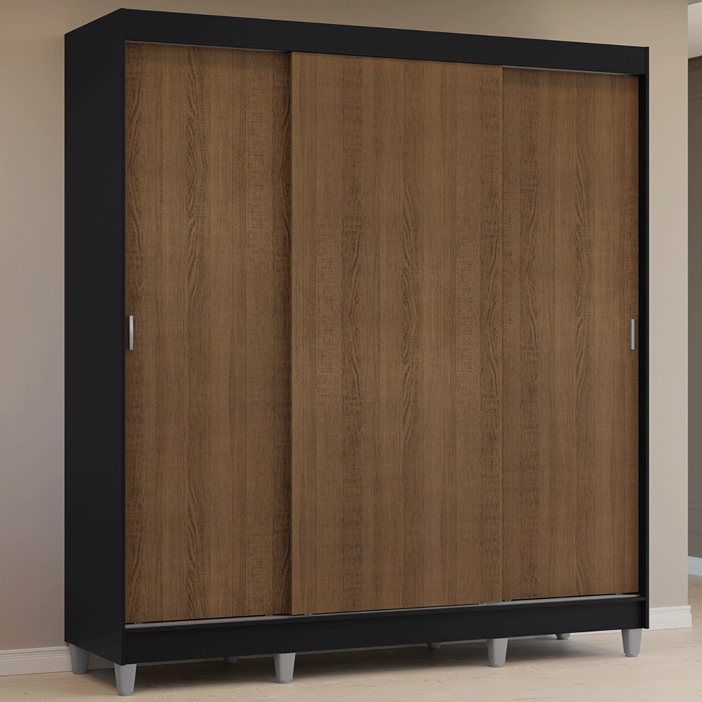 Placard Ropero Madesa Reno 3 Puertas corredizas con patas 1095D8CP