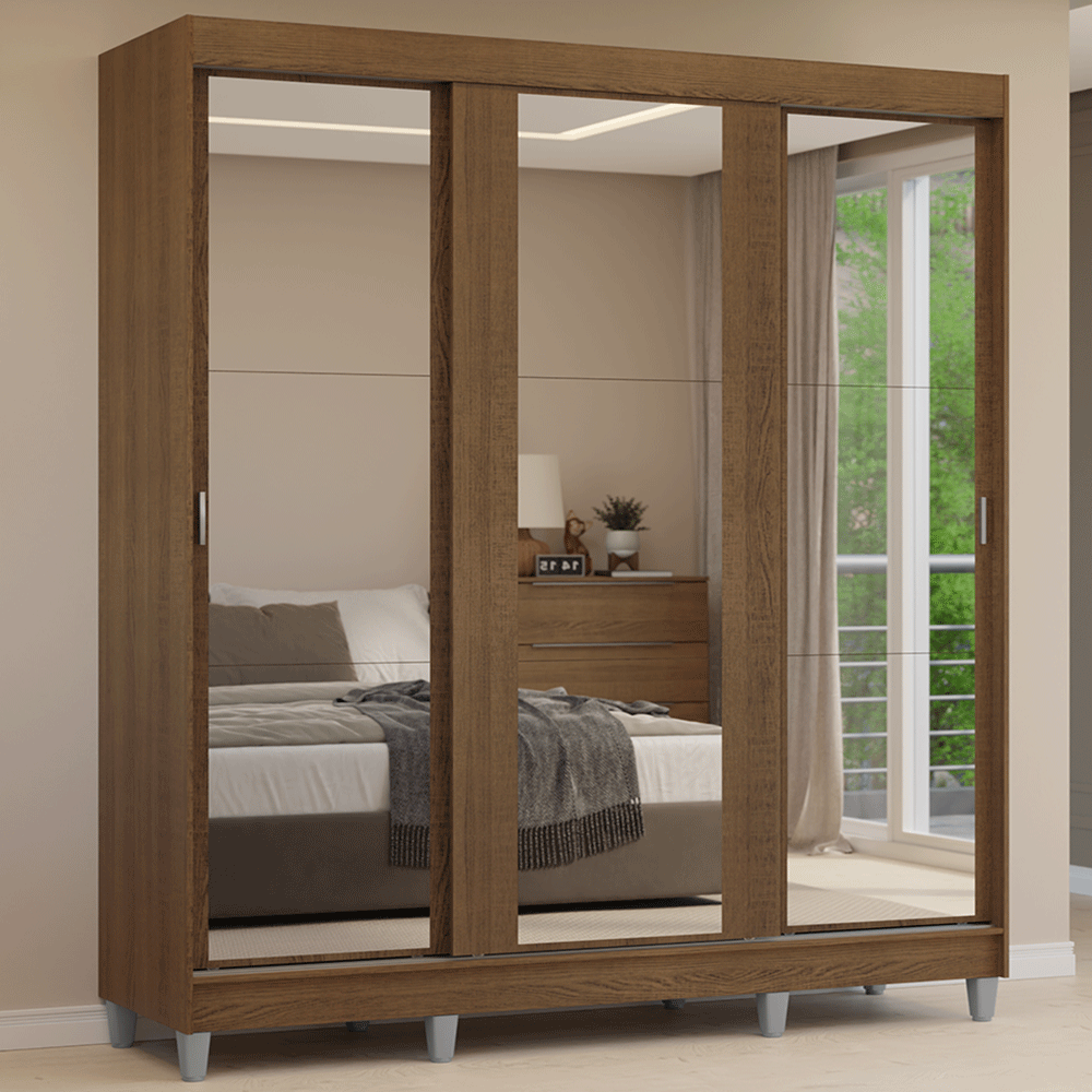 Placard Ropero Madesa Reno Puertas corredizas con espejos 10955Z3ECP