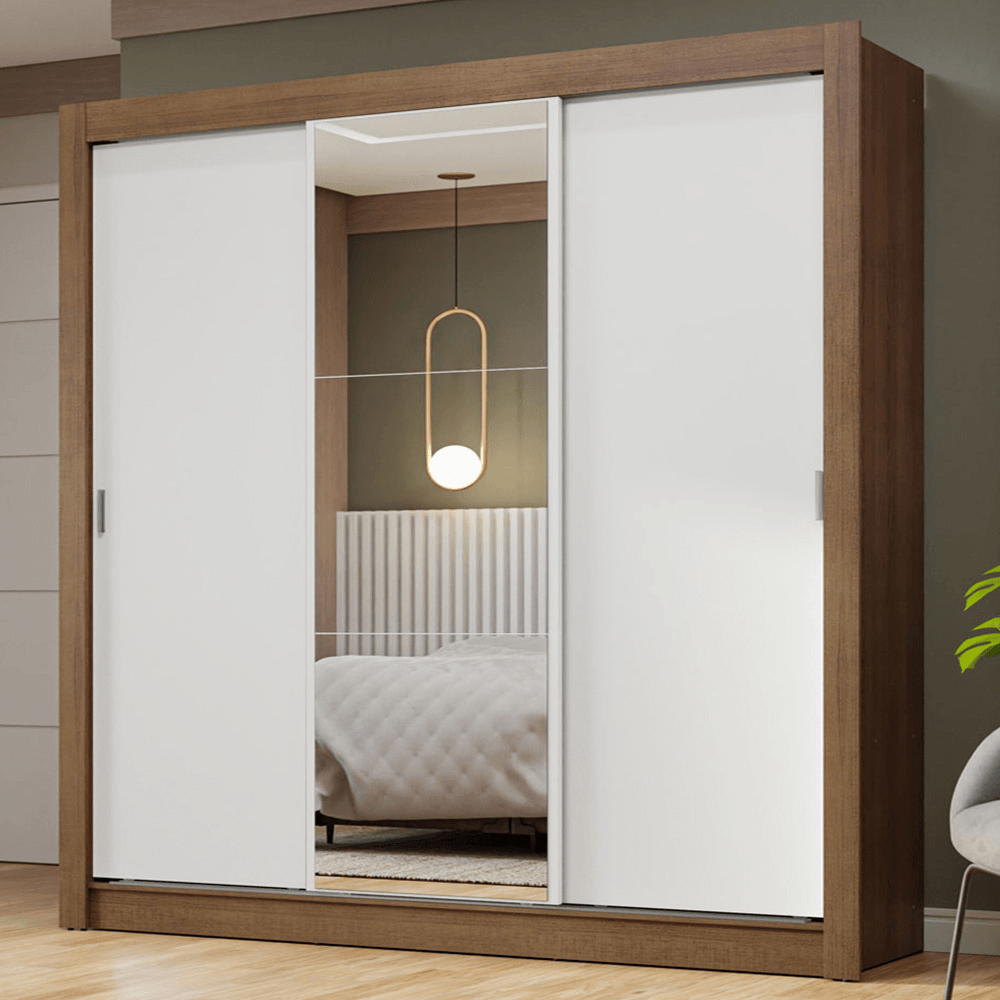 Ropero Madesa Nobre Placard Con 3 Puertas Corredizas 1 Espejo 170x205x51 11936E1E