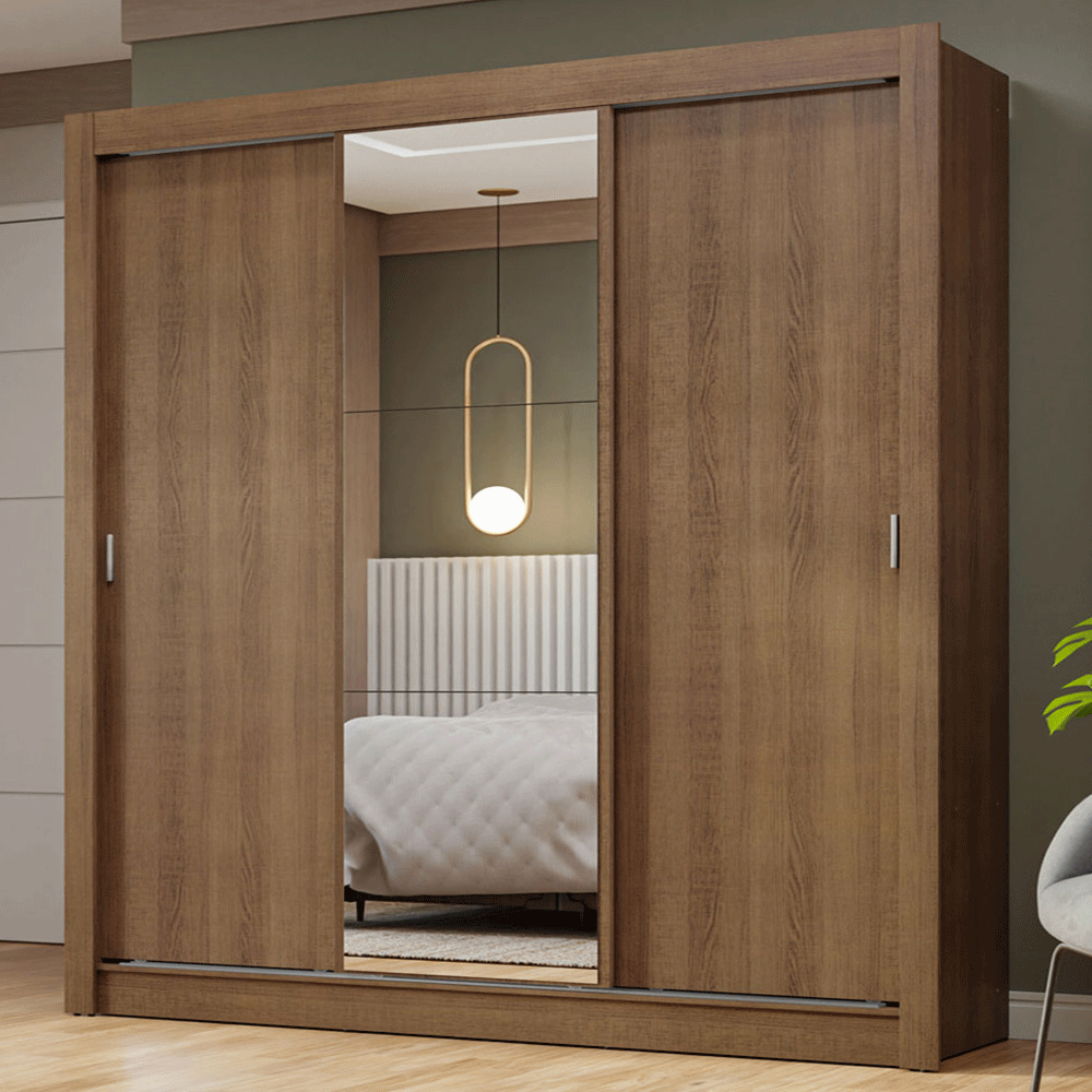 Ropero Madesa Nobre Placard De 3 Puertas Corredizas 1 Espejo