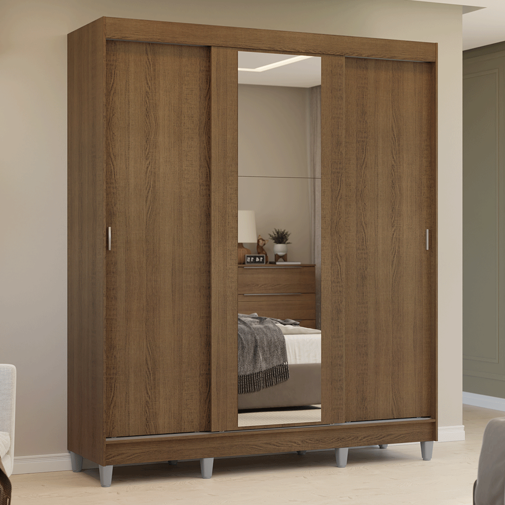 Placard Ropero Puertas corredizas con espejo Reno Madesa 10955Z1ECP