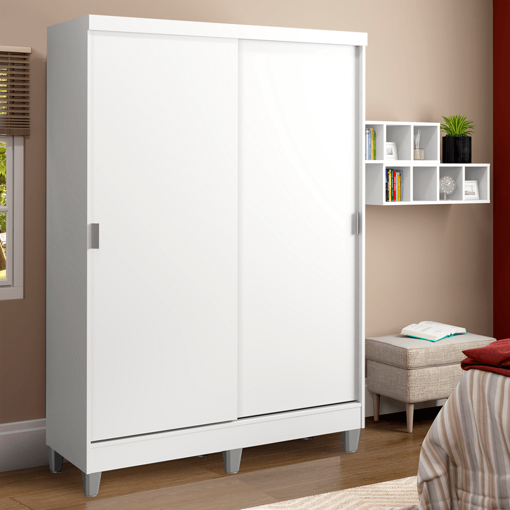 Ropero Placard Luke Madesa 2 Puertas Corredizas Con Patas