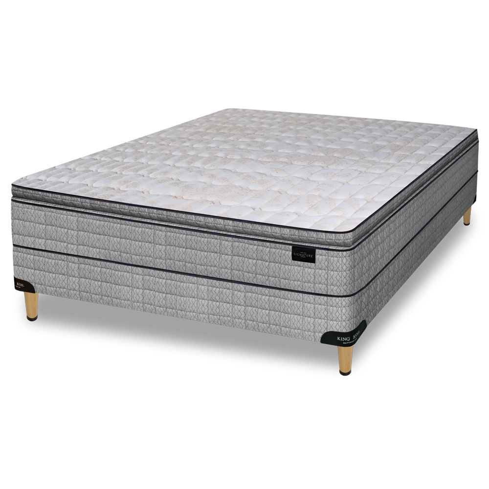 Conjunto Sommier y Colchón de resortes King Koil Kensington de 2 plazas 130x190 cm