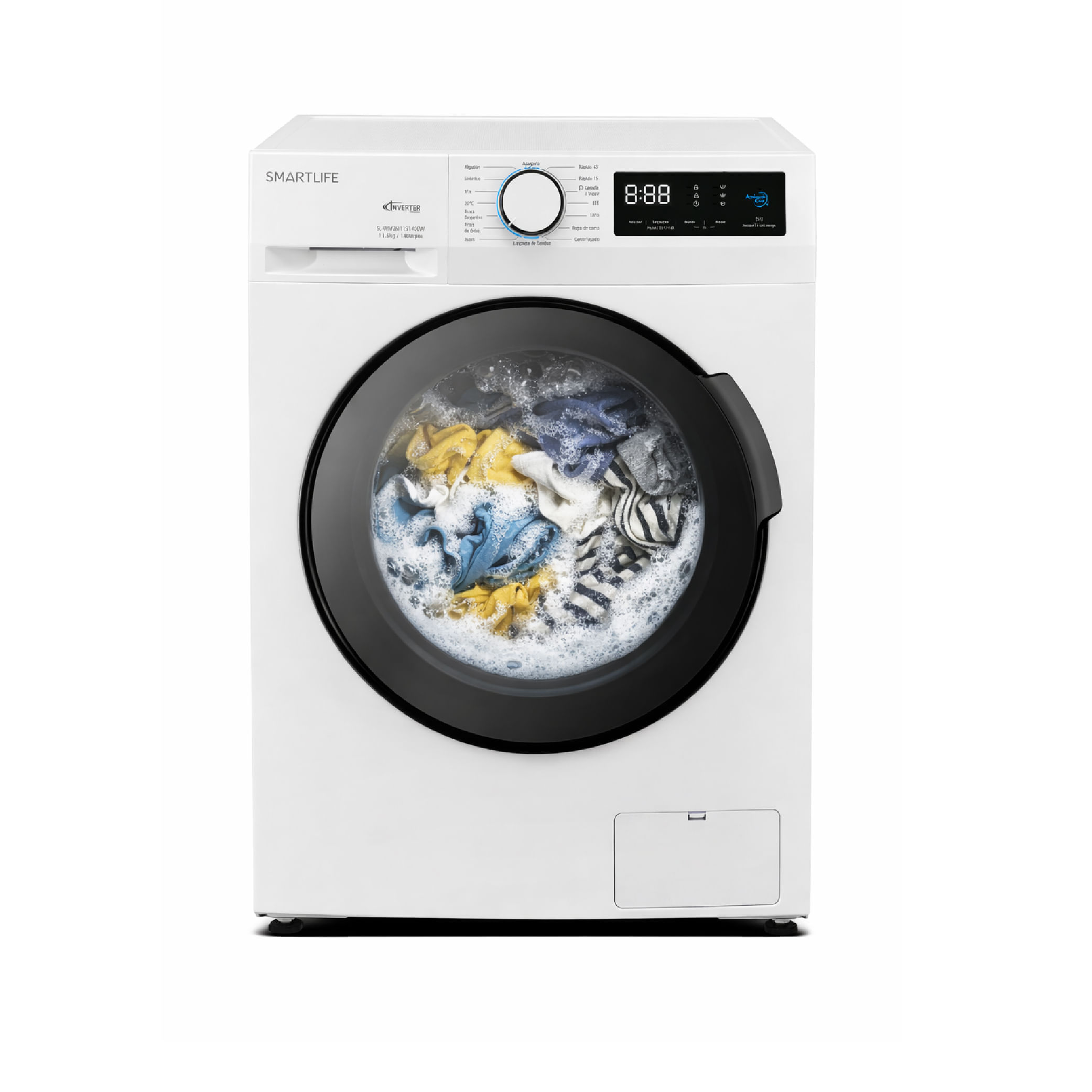 Lavarropas SmartLife WM26I1151400W 11.5kg 1400RPM CF BL Inverter