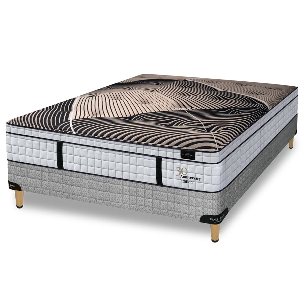Conjunto Sommier y Colchón de resortes King Koil Brighton de 2 plazas 140x190 cm