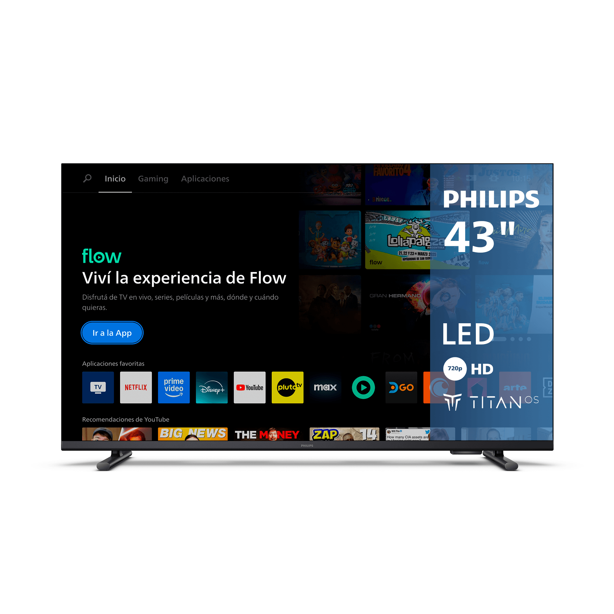 TV LED 43'' Philips Full HD 43PFD6910/77 con Titan OS