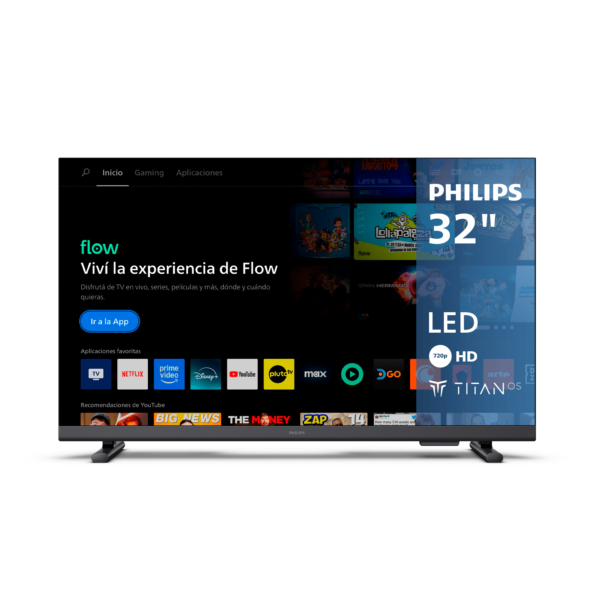 TV LED 32'' Philips Full HD 32PHD6910/77 con Titan OS