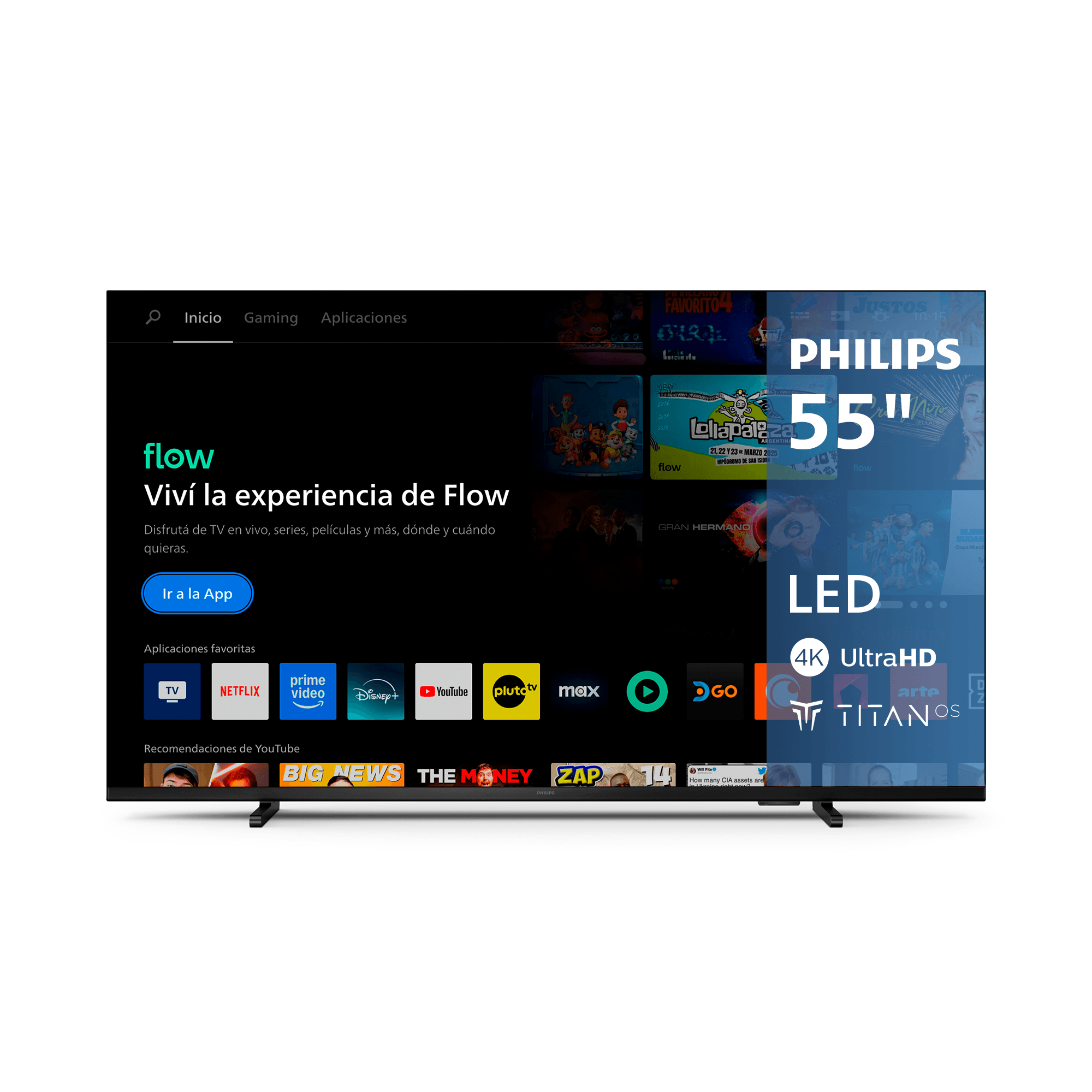 Smart TV LED Philips 55'' 55PUD7309/77 4K Smart