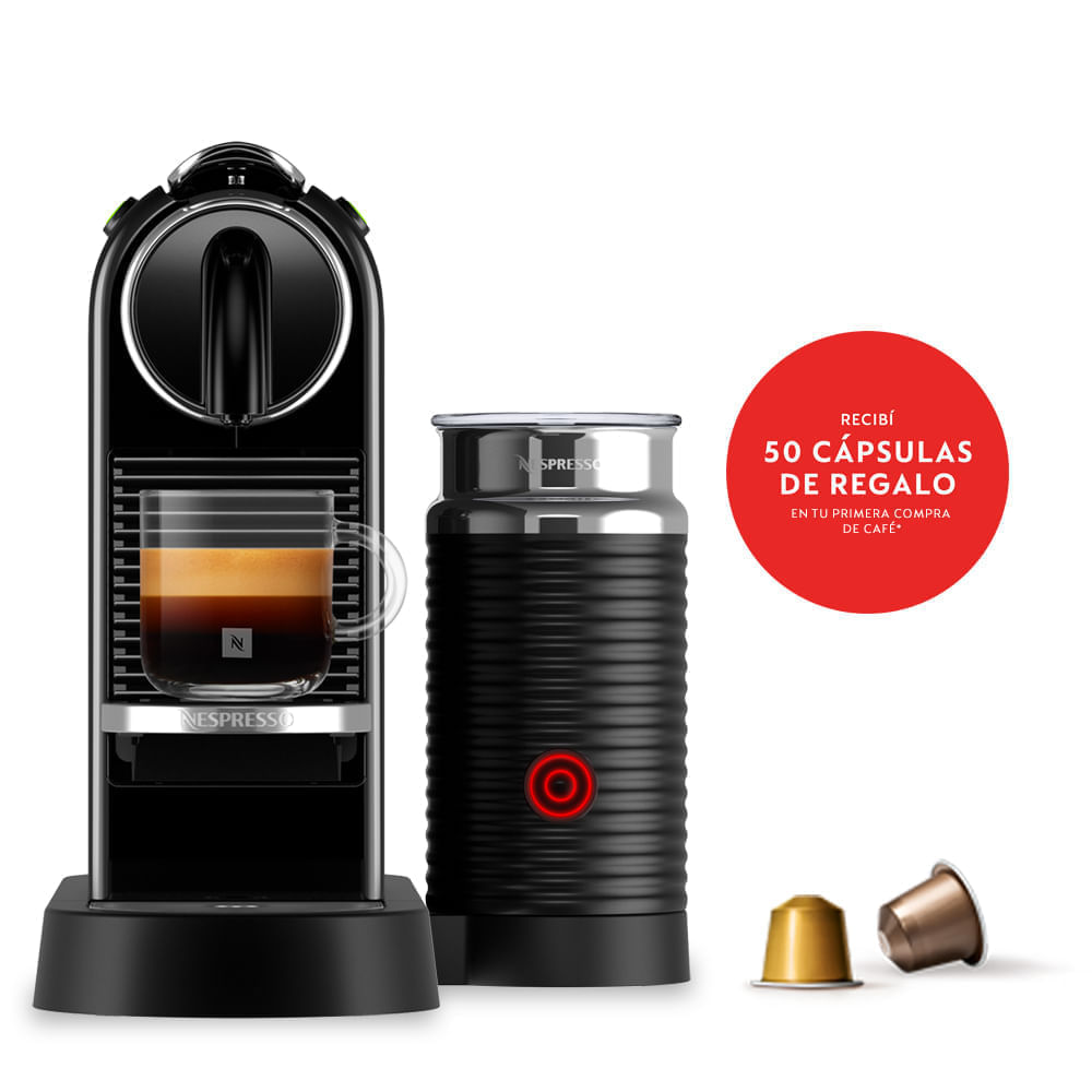 Cafetera Nespresso Citiz and Milk Black D123-AR-BK-NE2