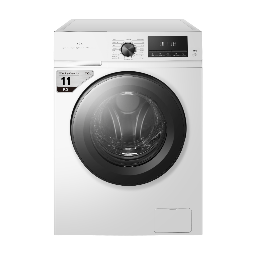 Lavarropas TCL P111FLW 11kg 1300RPM blanco Inverter