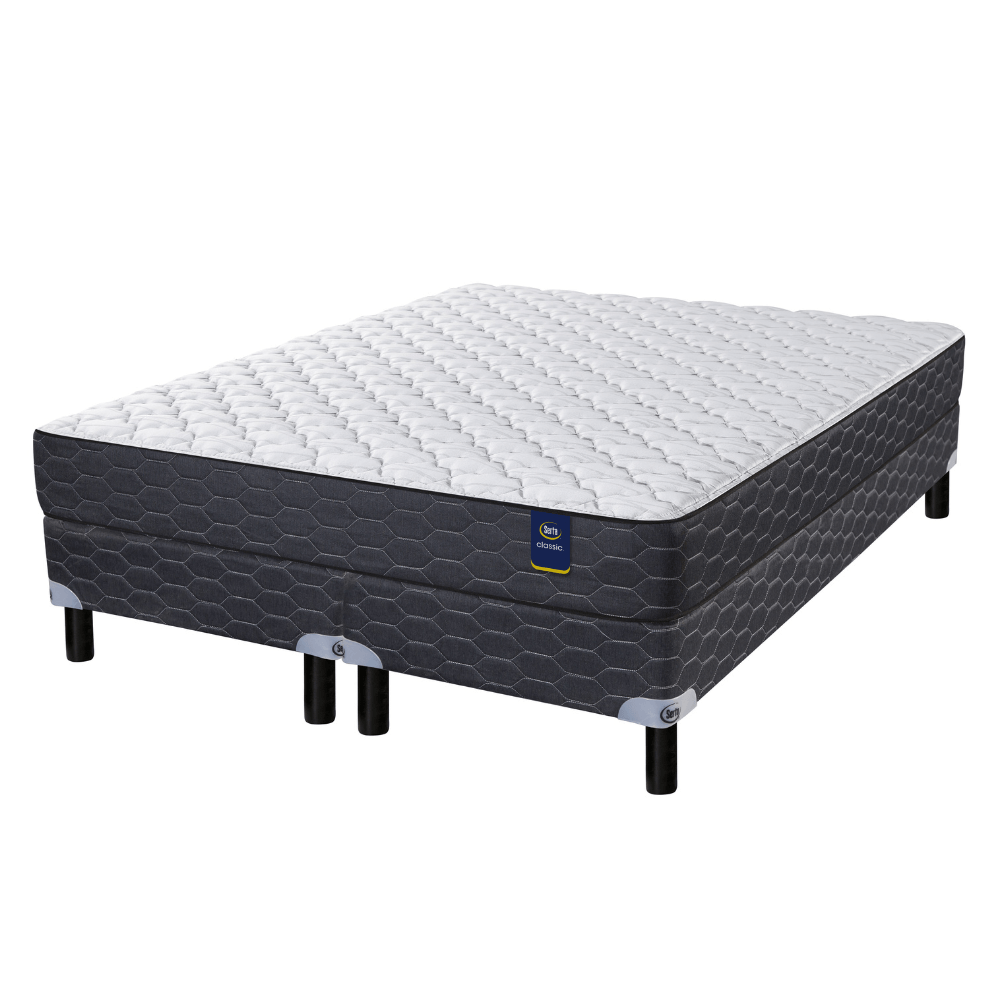 Conjunto Sommier y Colchón de resortes Serta Joplin King Size 180x200 cm