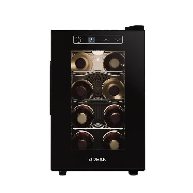 Cava de vino para 8 botellas Negro Drean CVDR08CN0