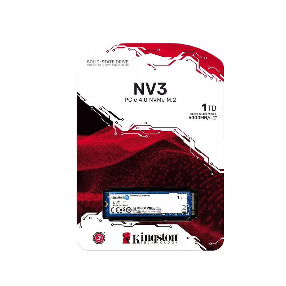 Disco Solido SSD1TB Kingston NV3 M.2 NVME