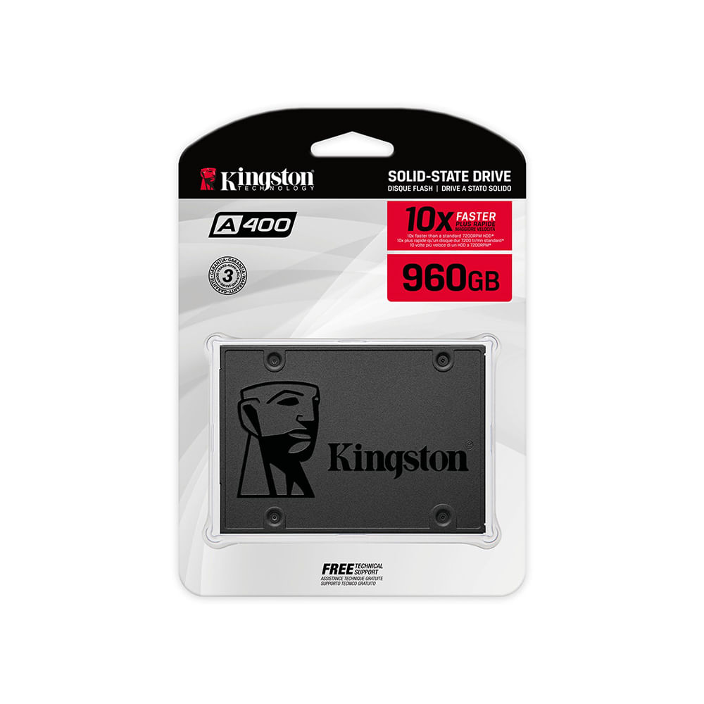 Disco de Estado Solido 960GB Kingston A400 SATA III 2.5