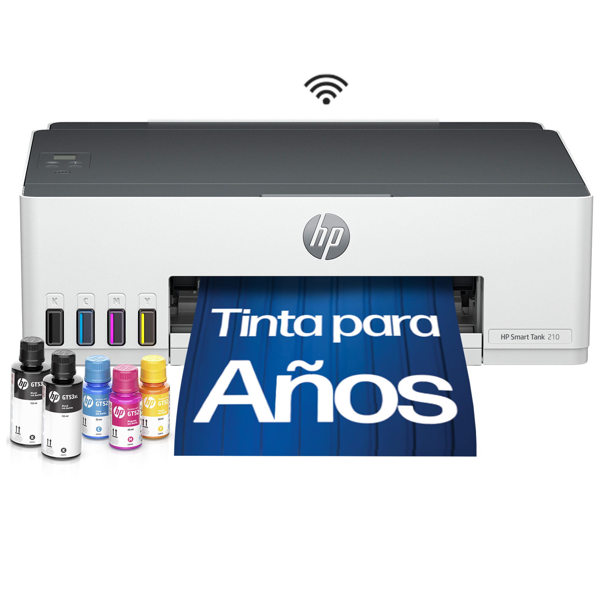 Impresora HP Smart Tank 210 Tanque de Tinta Wi-Fi Color HP App