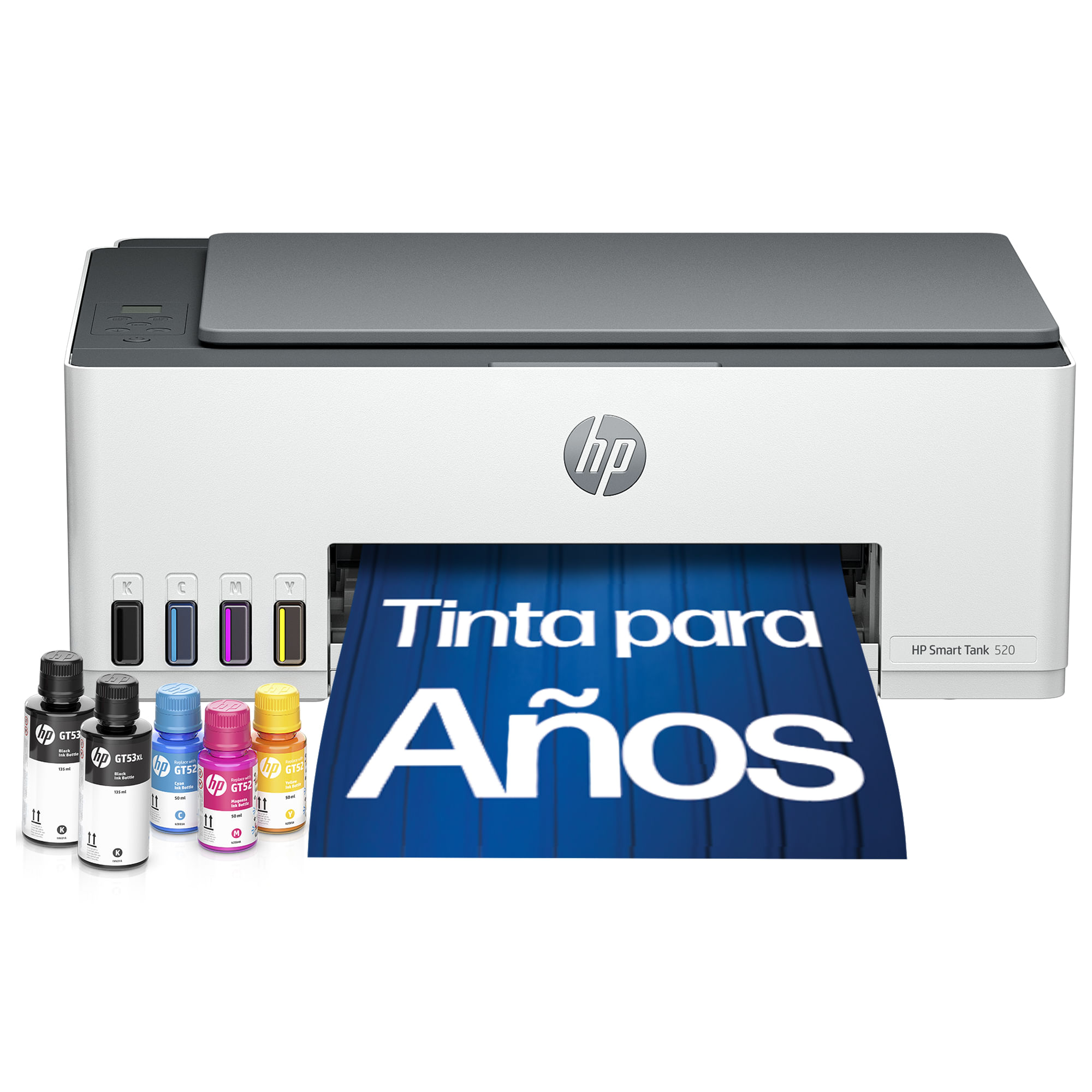 Impresora Multifuncional HP Smart Tank 520 Color, USB