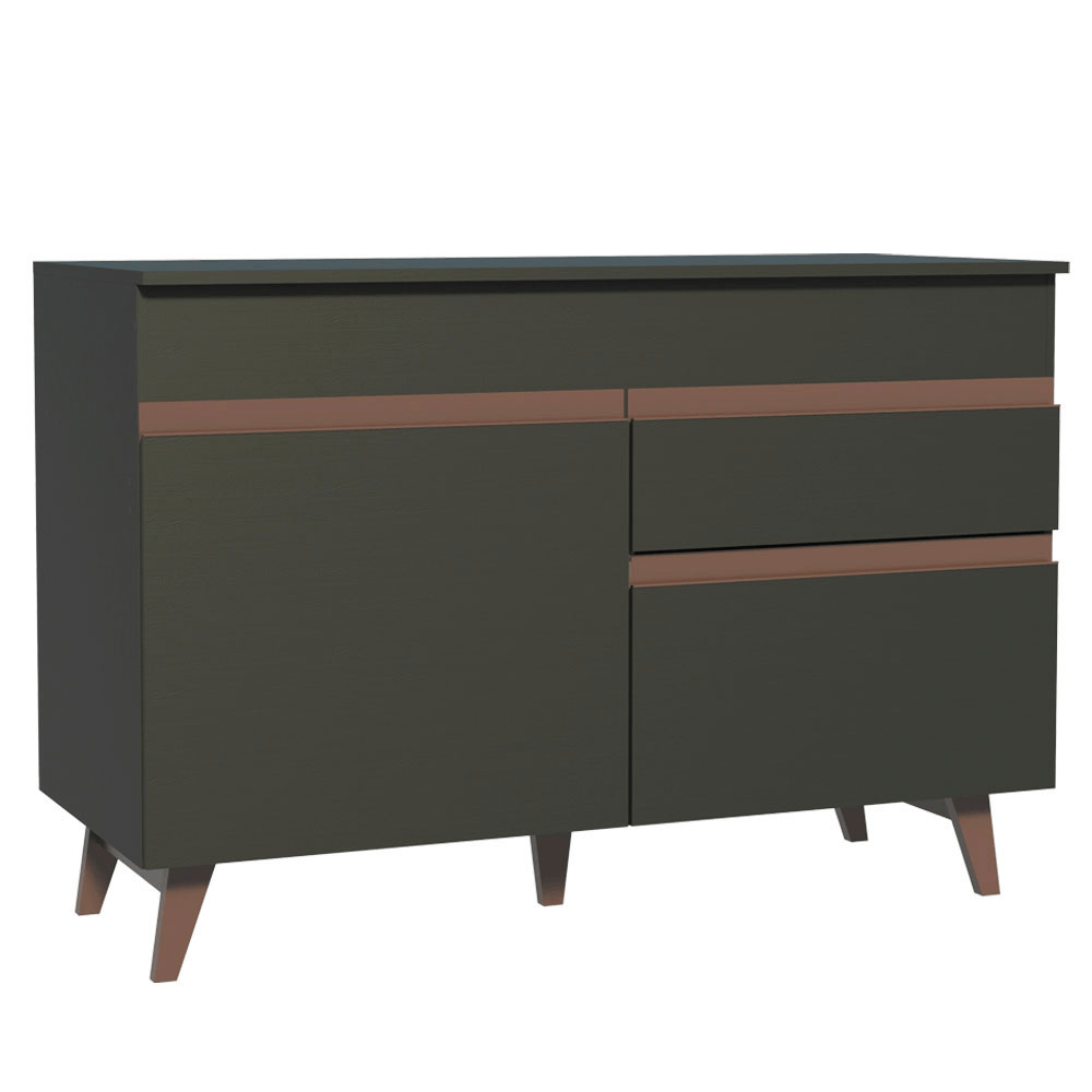 Aparador Vajillero Bajo Mesada Buffet Madesa Reims 120cm G241238NRM