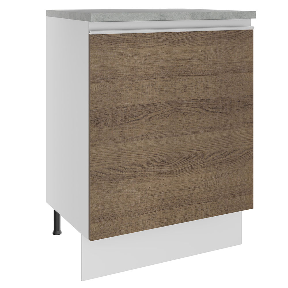 Bajo Mesada Cocina Con Mesada Madesa Glamy 1 Puerta-60cm