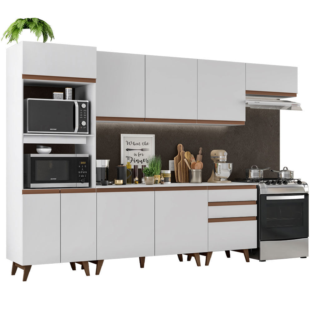 Combo De Cocina Completo Modular Madesa Reims 320cm GRRM32000109