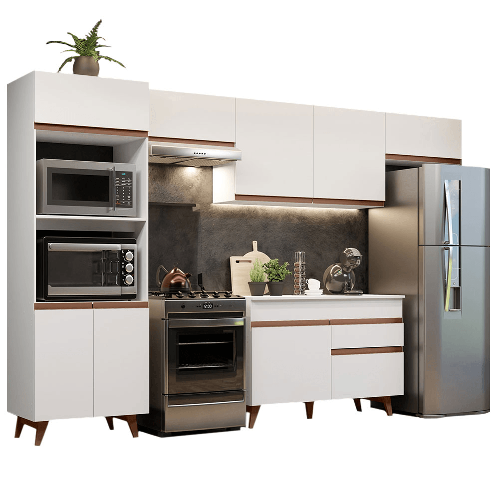 Combo De Cocina Completo Modular Madesa Reims 330cm GRRM33000109