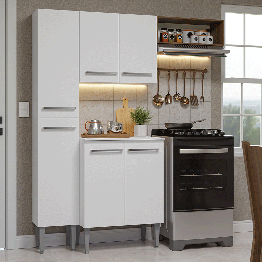 Combo de Cocina completo módulos 137cm Madesa Emilly