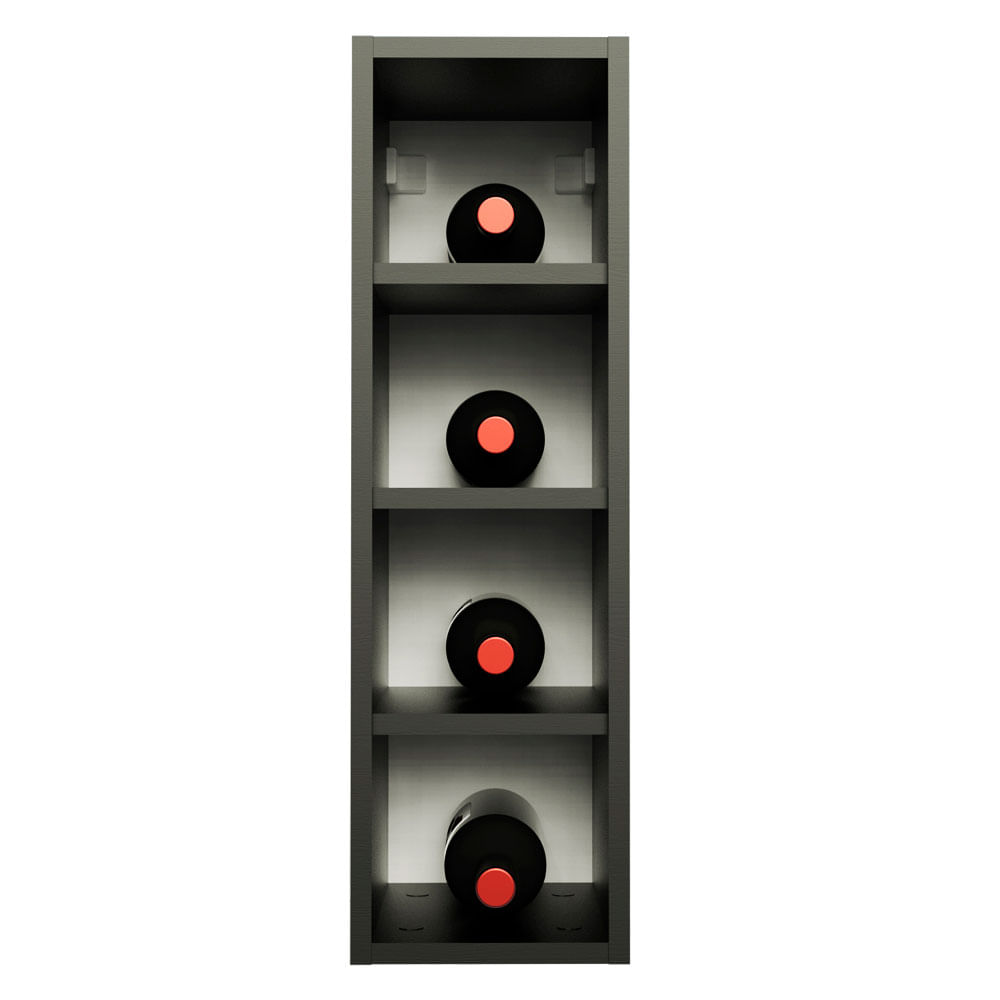 Cava Alacena Mueble Portabotellas Madesa 4 Nichos 20 Cm