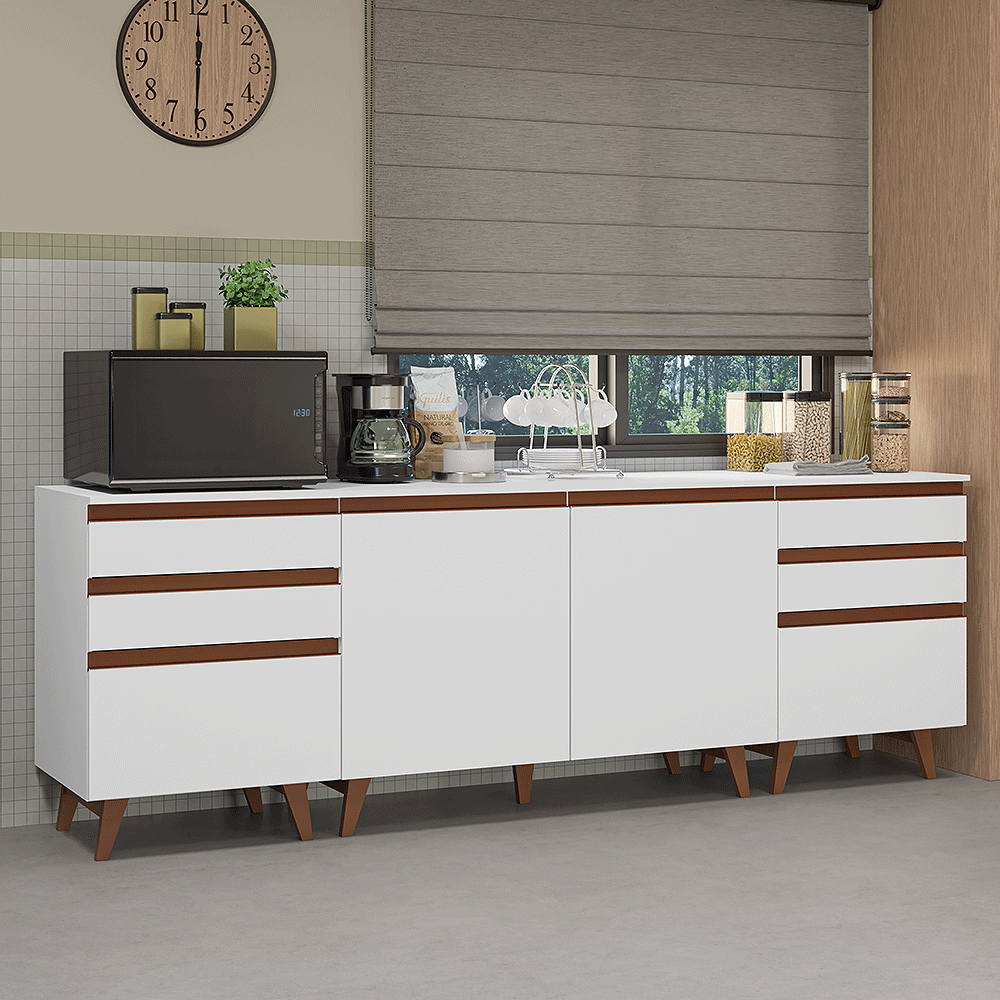 Combo Cocina Madesa Reims Color Blanco