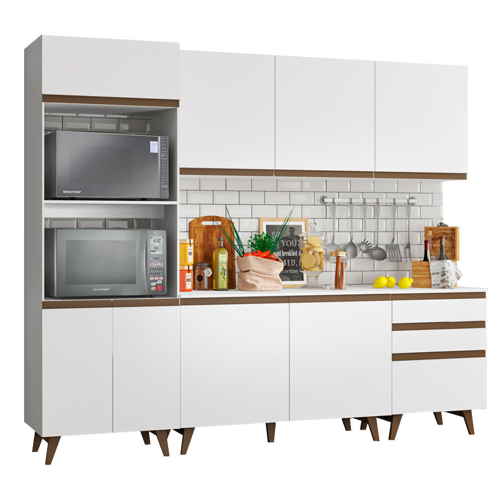 Combo Cocina Porta Horno+alacenas+bajo Mesada/aparador 250cm G200816E09
