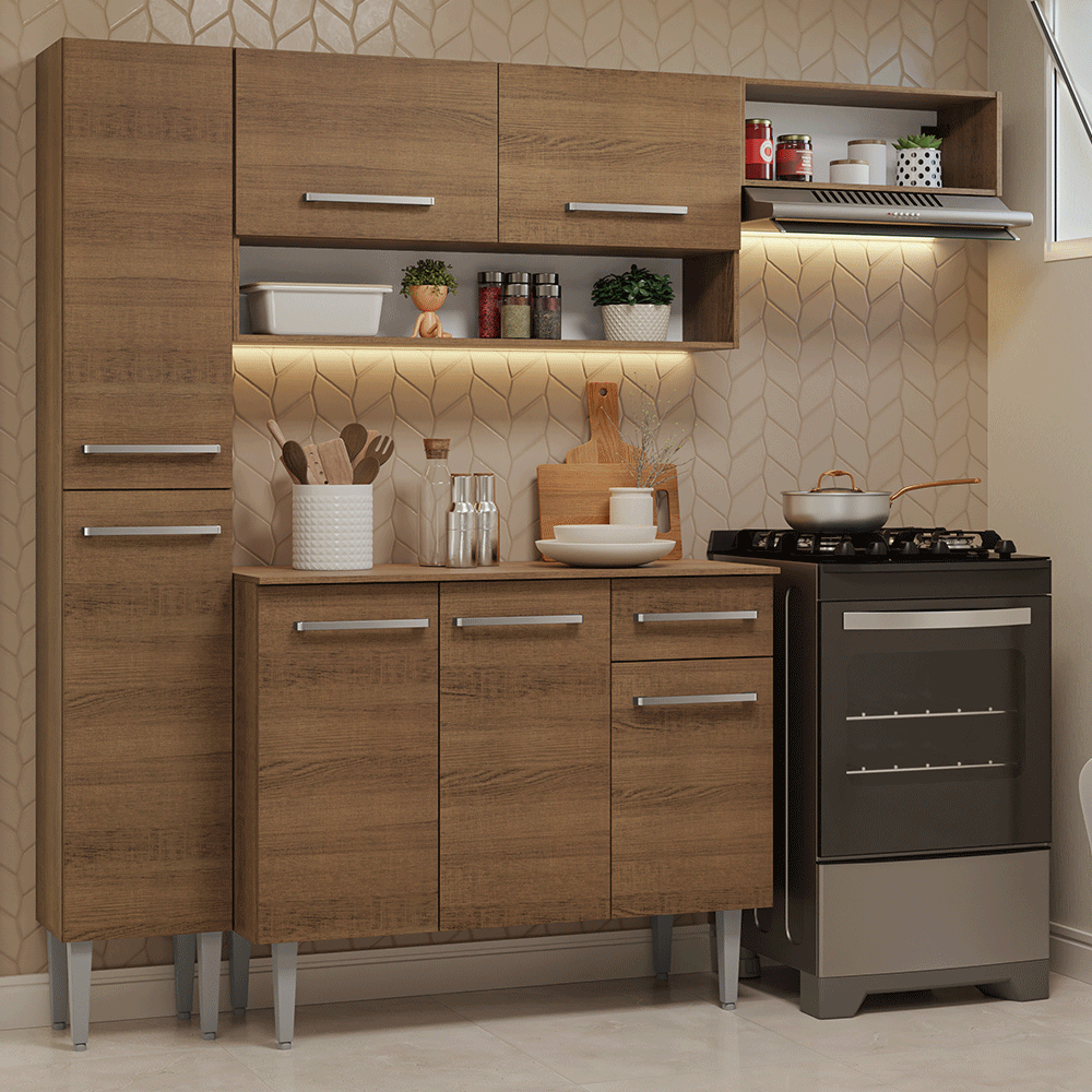 Combo Completo De Cocina Madesa Emilly GREM1970025Z
