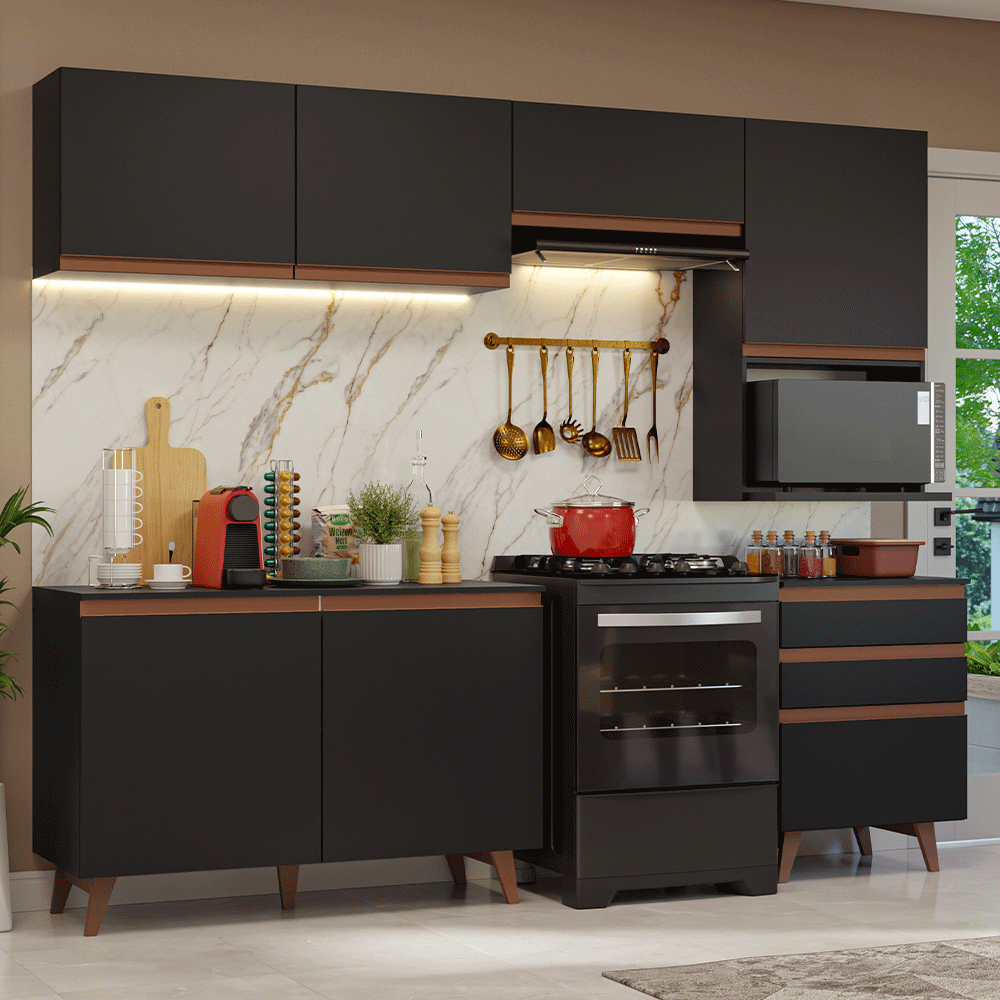 Combo De Cocina 250 Cm Madesa Reims GRRM2500088N