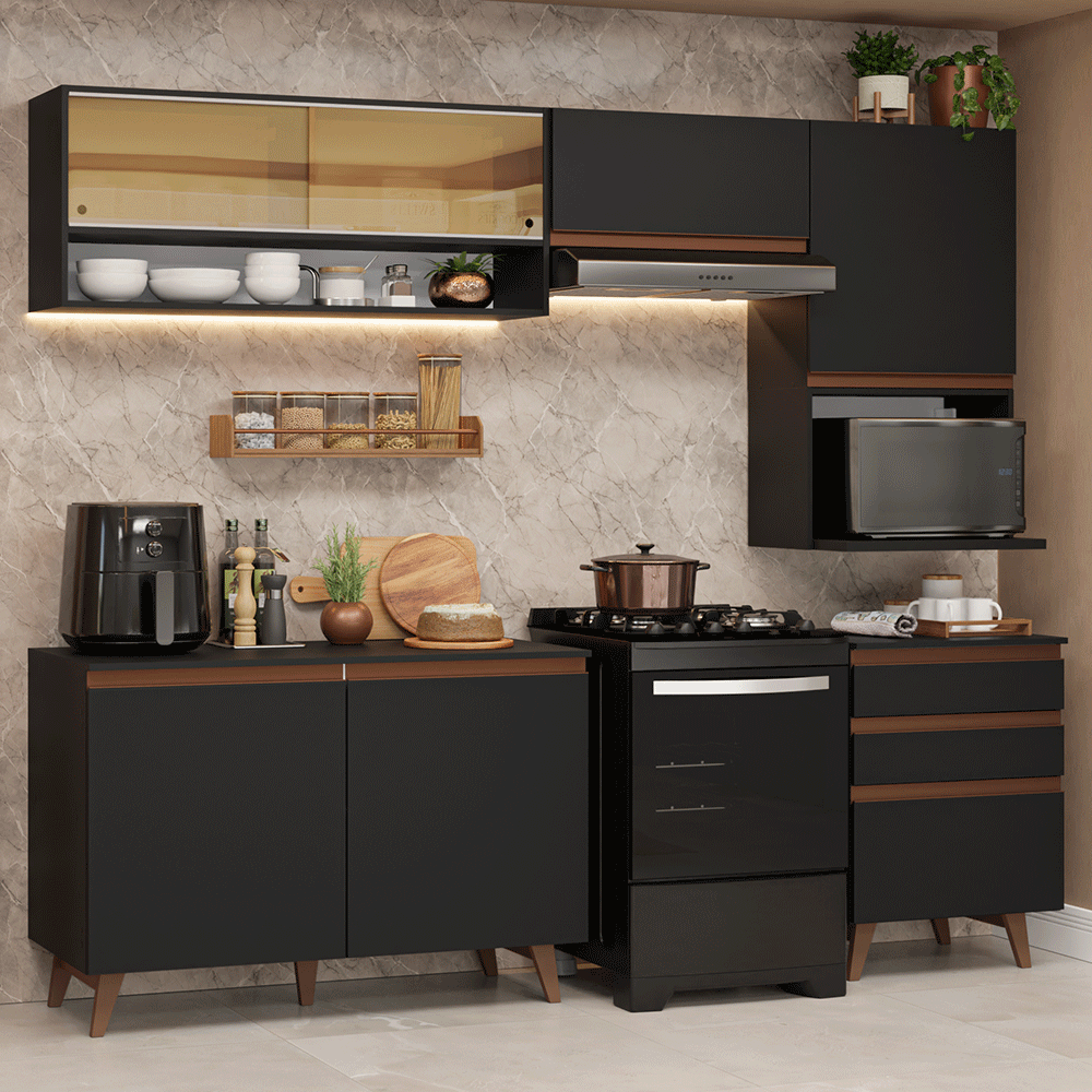 Combo De Cocina 250 Cm Madesa Reims GRRM2500108N