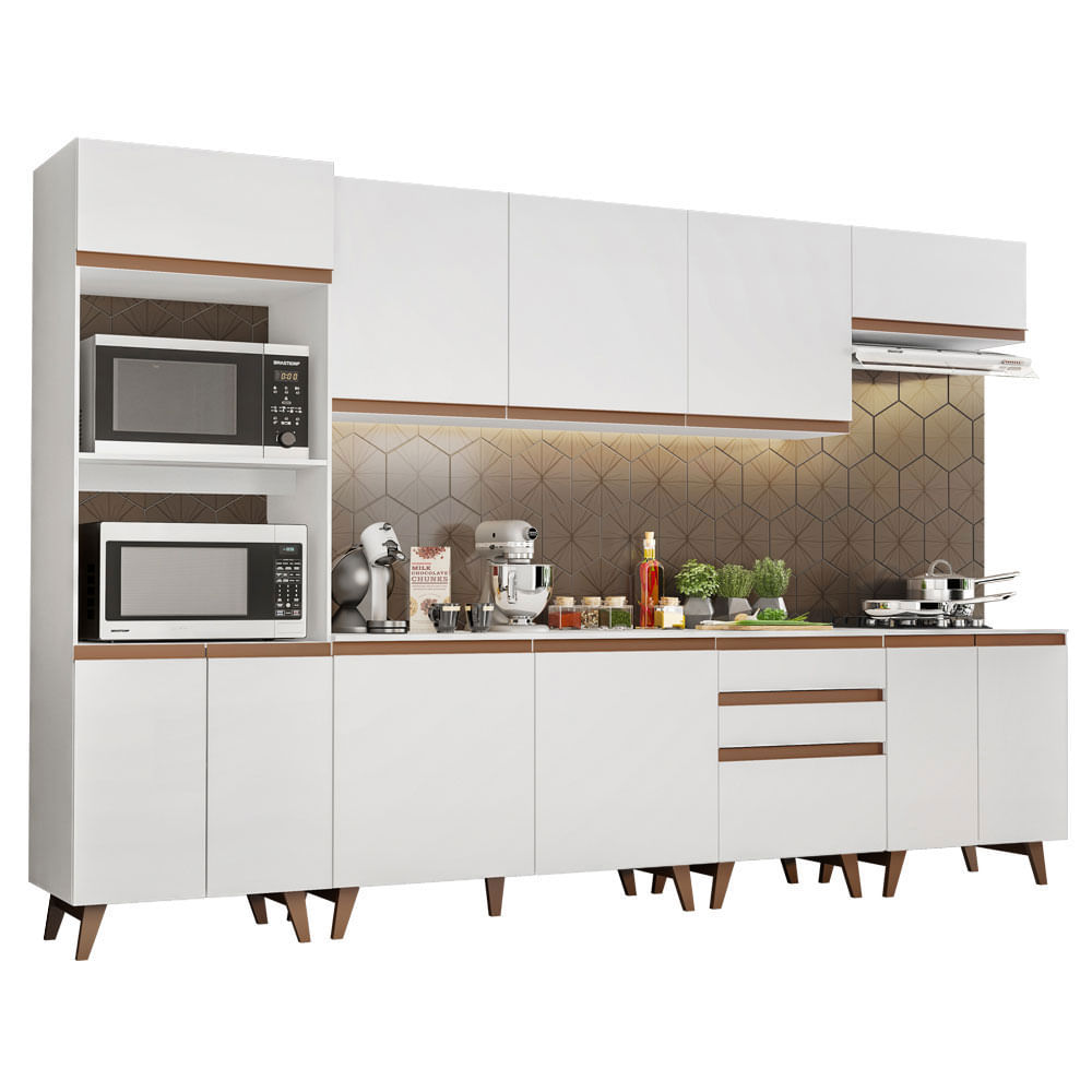 Combo De Cocina Modular Completo Madesa Reims 320 Cm