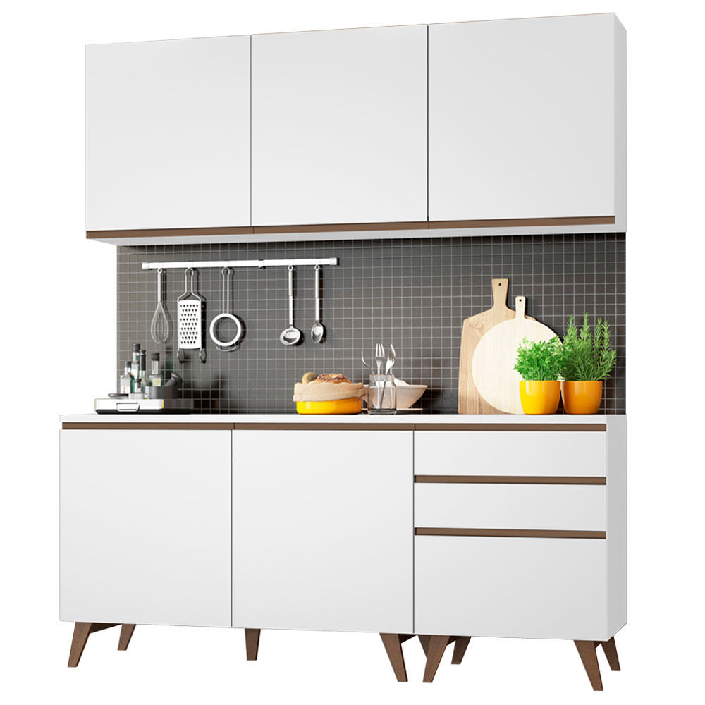 Combo De Cocina Alacena + Bajo Mesada/buffet/aparador 180 Cm G200806E09
