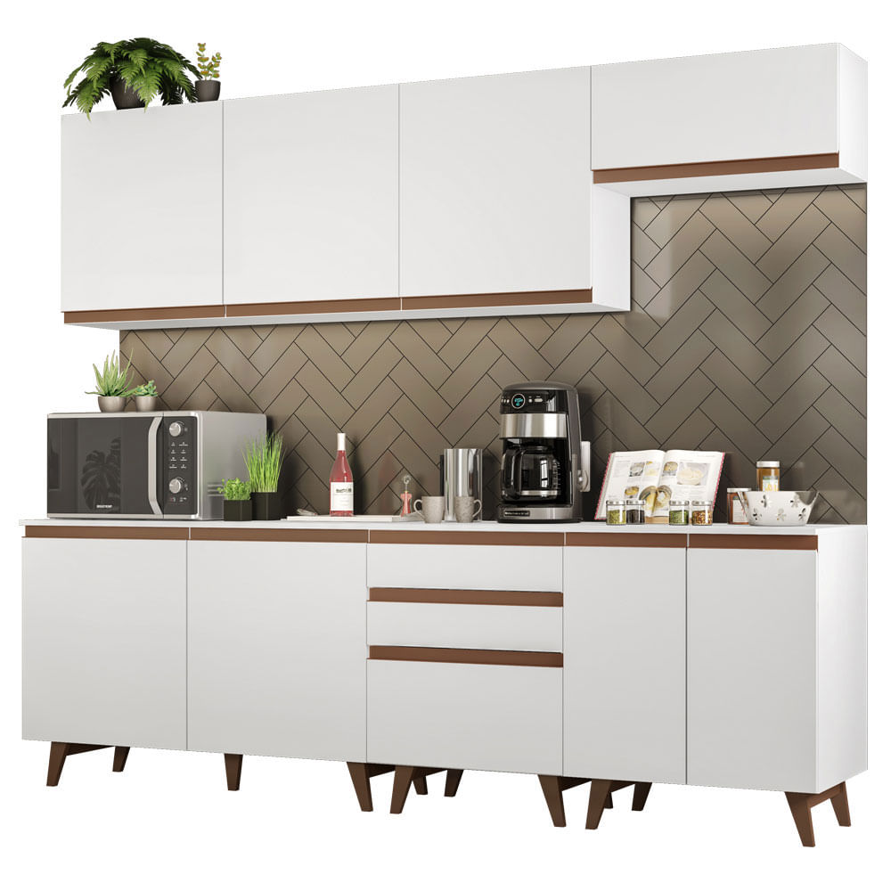 Modular Cocina Alacenas + Bajo Mesada + Vajillero+ Cajonera