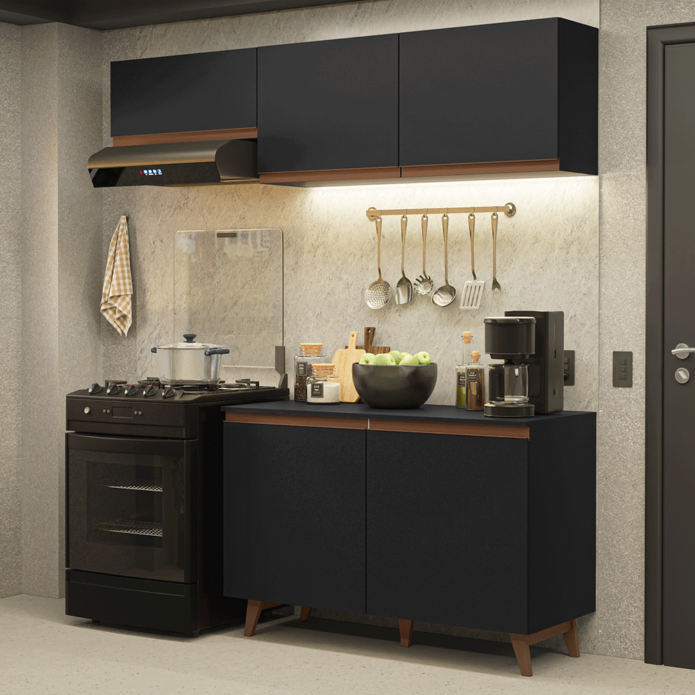 Combo De Cocina Completo Modular Madesa Reims 190cm GRRM1900088N