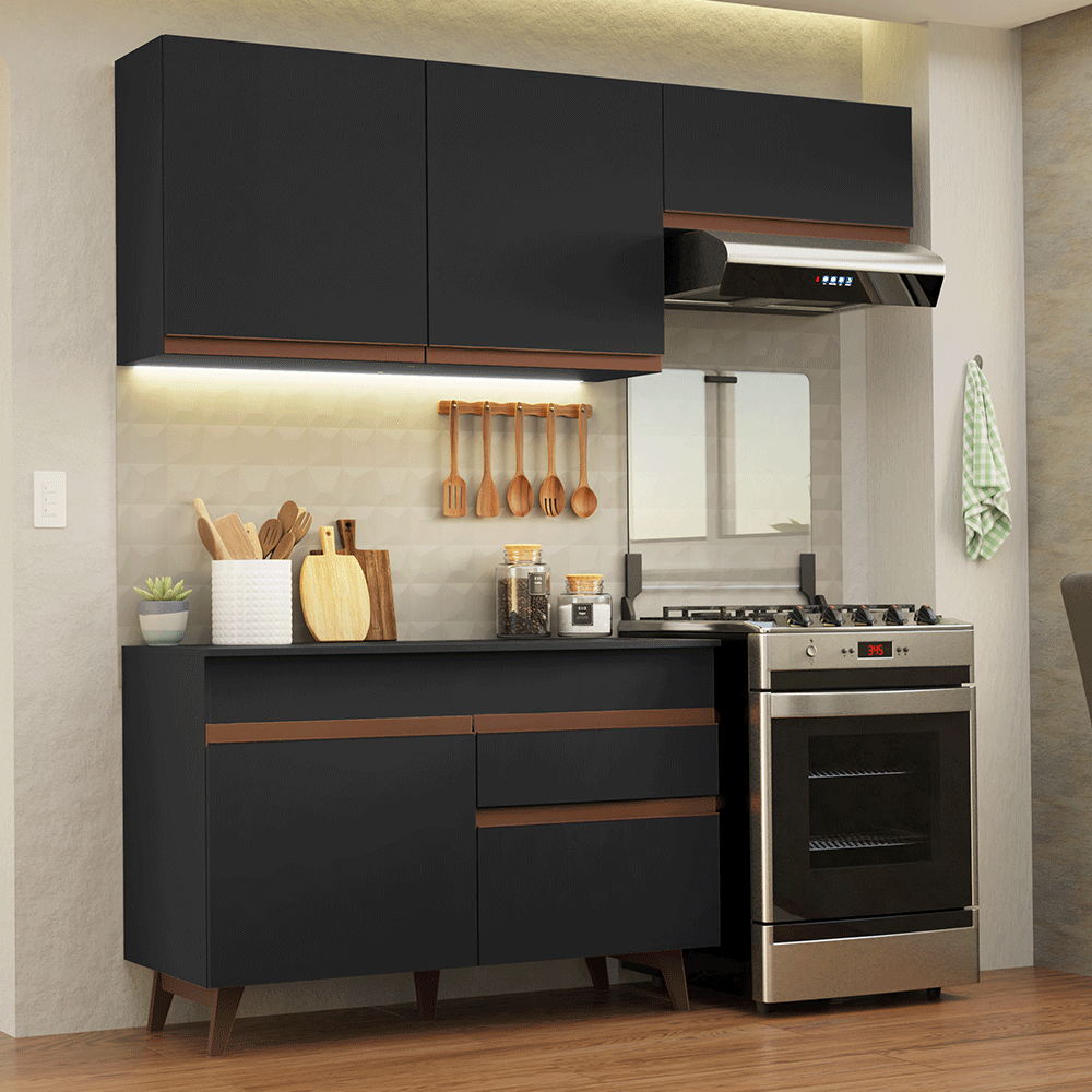 Combo De Cocina Completo Modular Madesa Reims 190cm GRRM1900048N