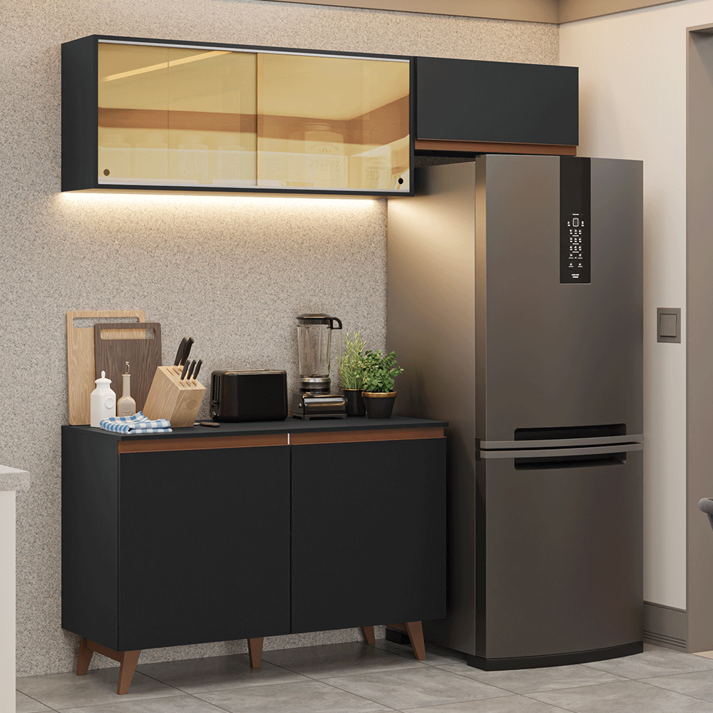 Combo De Cocina Completo Modular Madesa Reims 190cm GRRM1900098N